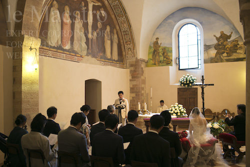 アッシジ聖フランチェスコ教会での挙式