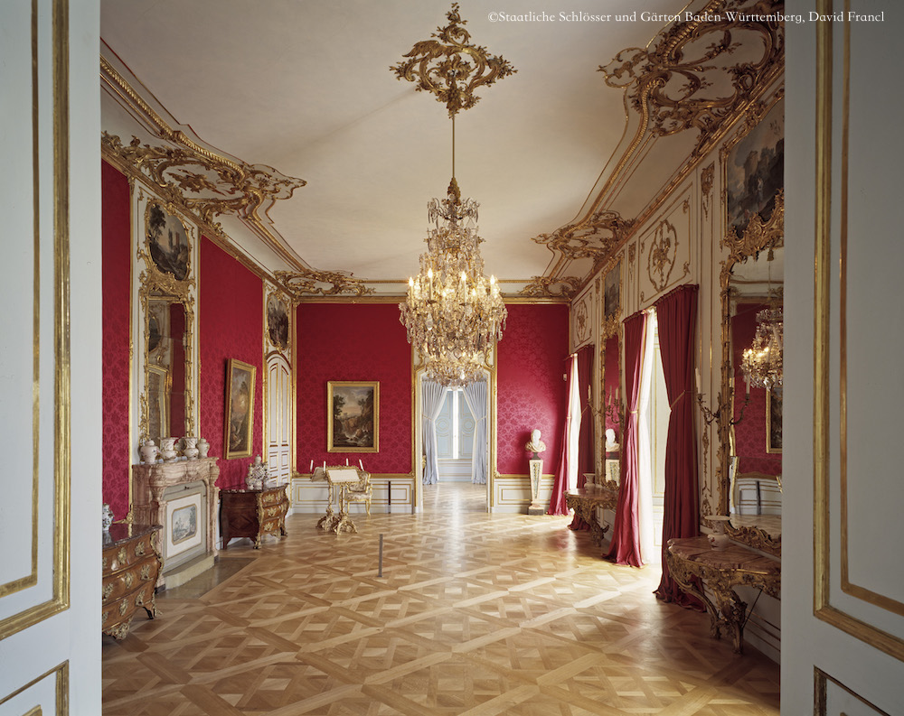 leMaestroお勧め城内撮影のルートヴィヒスブルク城カールオイゲン公爵寝室