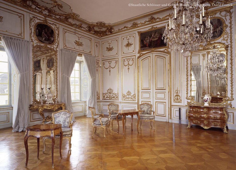 leMaestroお勧め城内撮影のルートヴィヒスブルク城カールオイゲン公爵居室