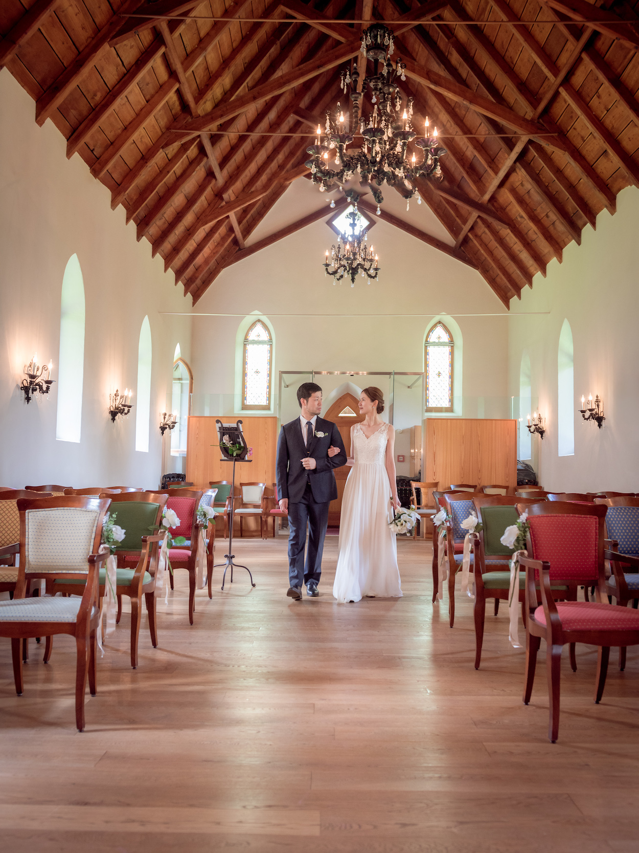 Wedding photo shoot on Riffelalp, Zermatt